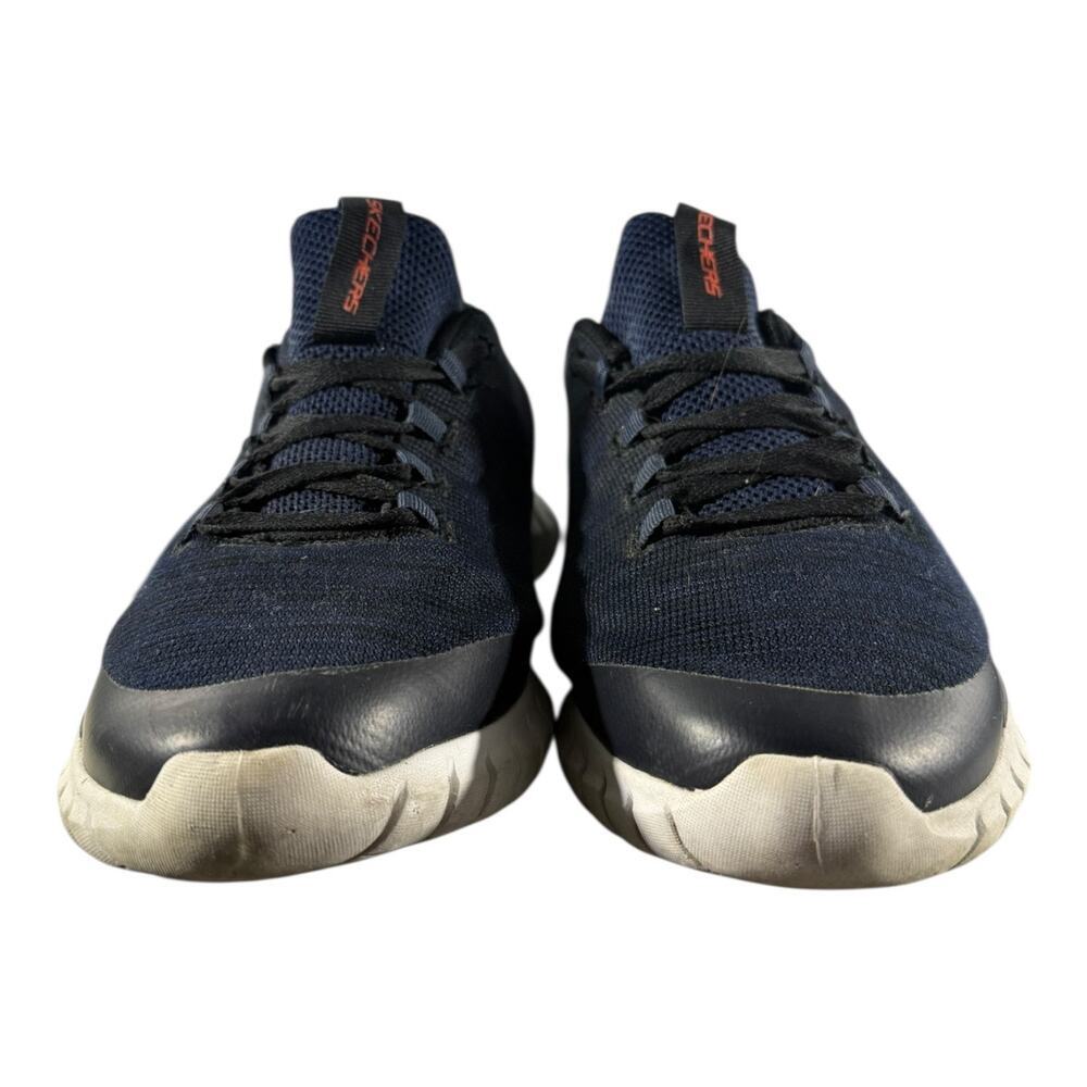 SKECHERS Overhaul Darosa Nylon Mesh Shoes Men Sneakers Size 10.5 Navy Blue - Picture 4 of 9
